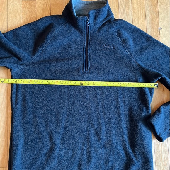 Cabela's Black Zip Up Sweater Fleece. Medium - Picture 5 of 7